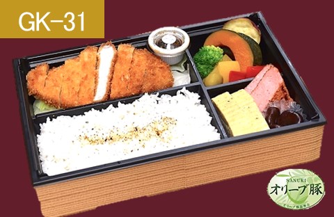 オリーブ豚のロースカツ御膳